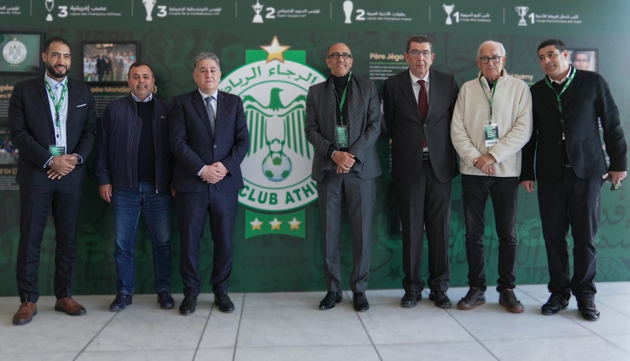 رئيس &quot;الكوديم&quot; يزور أكاديمية الرجاء الرياضي 