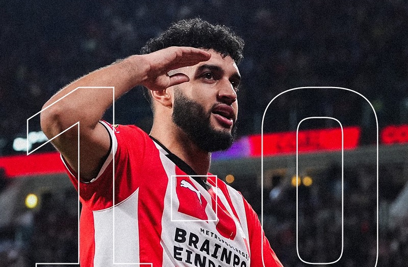 إسماعيل الصيباري يقود أيندهوفن للفوز على هيرنفين في الدوري الهولندي‎